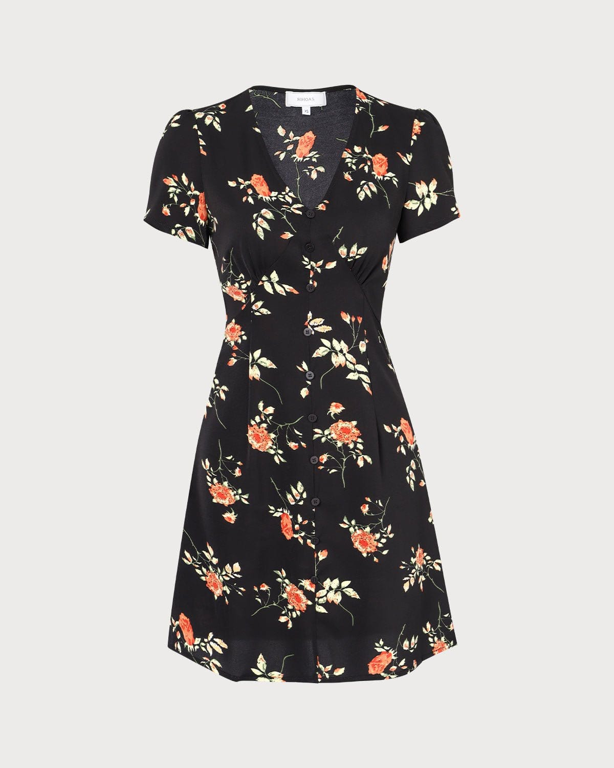 NORA™ | VESTIDO MINI FLORAL BOTONES