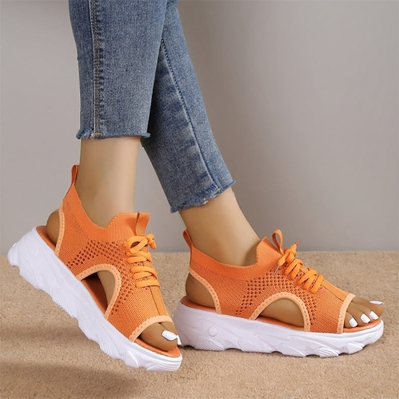 SANDALIAS CON PLATAFORMA TRANSPIRABLES