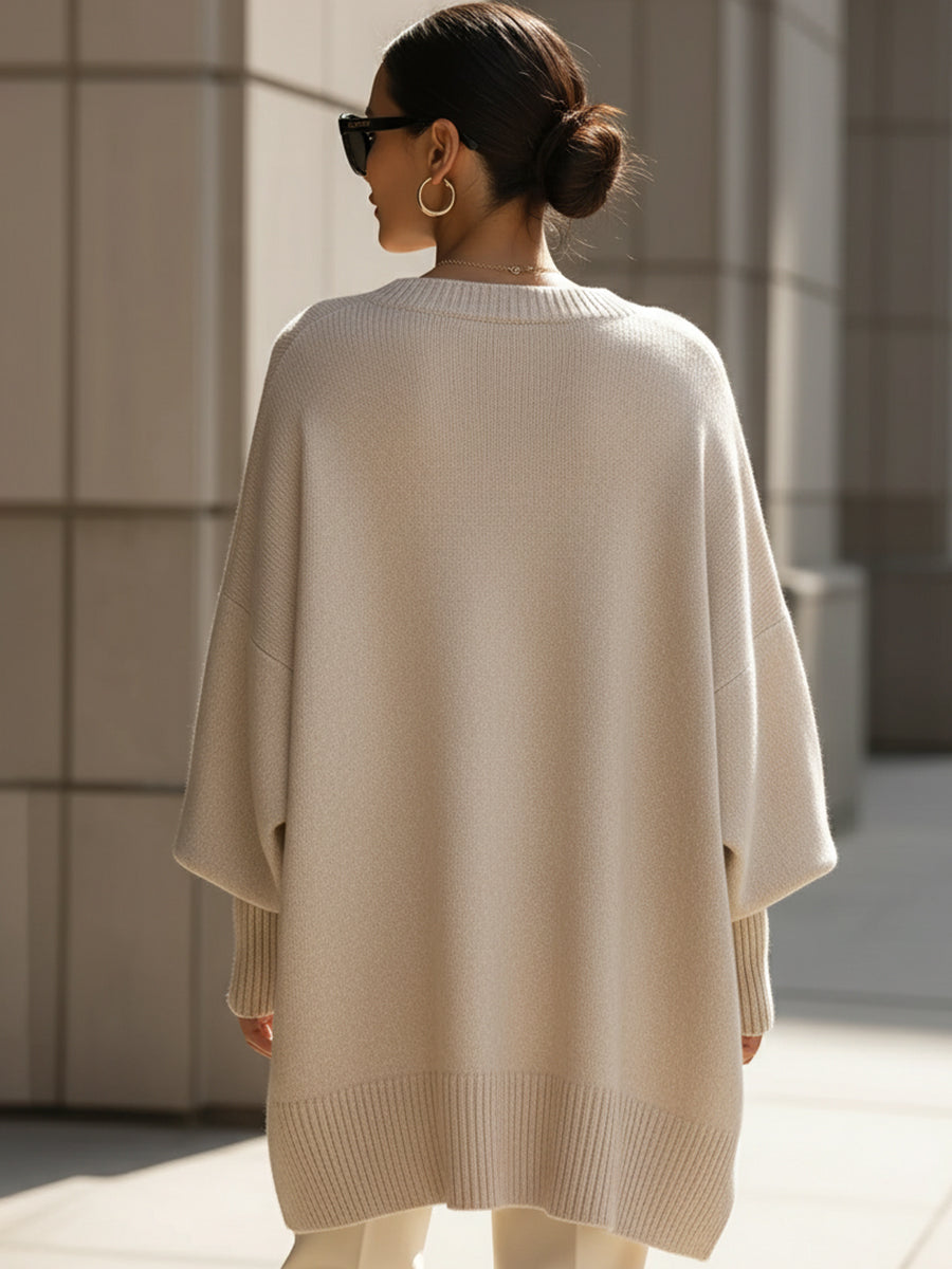 MONA | JERSEY OVERSIZE DE MEZCLA DE LANA
