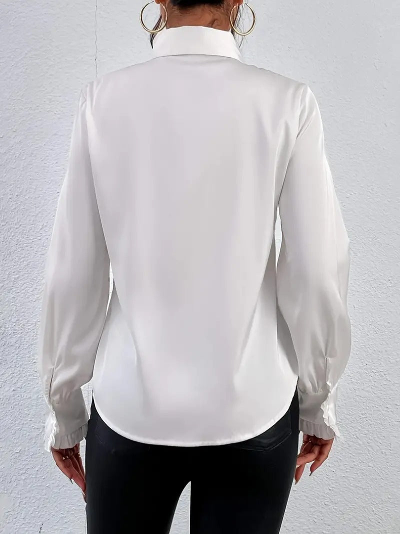 JUDITH™ | CAMISA ELEGANTE CON VOLANTES