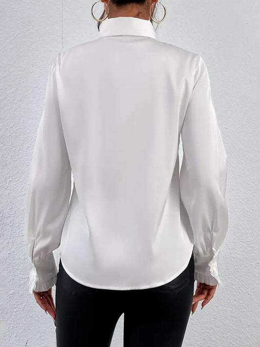 JUDITH™ | CAMISA ELEGANTE CON VOLANTES