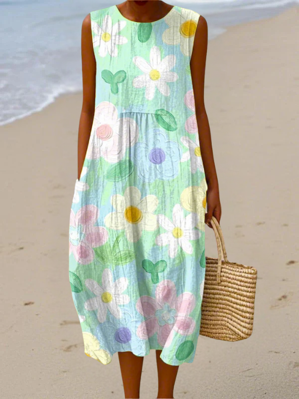 ERIN™ | VESTIDO MIDI CELESTE