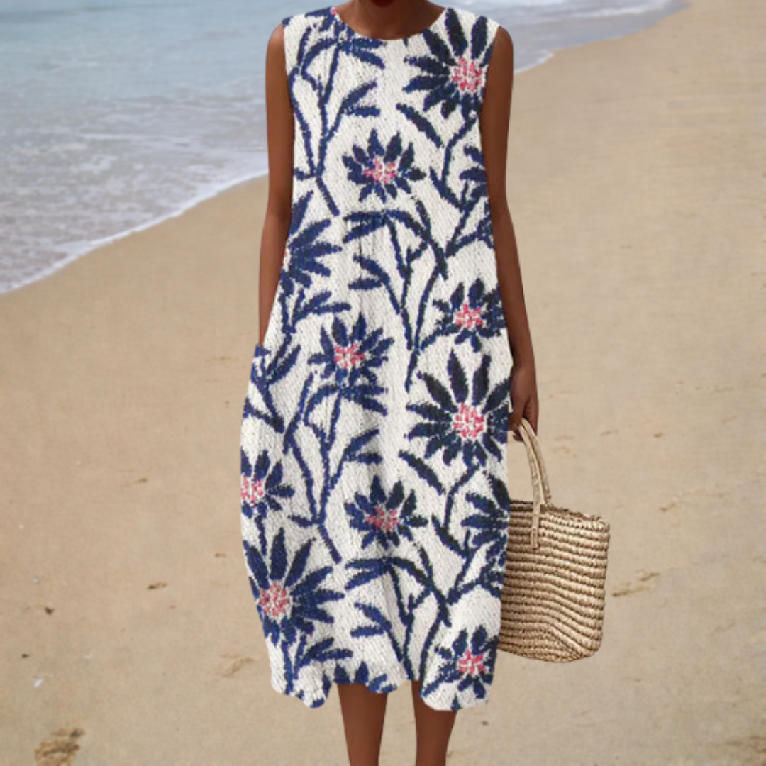 NOA™ | VESTIDO MIDI AZUR