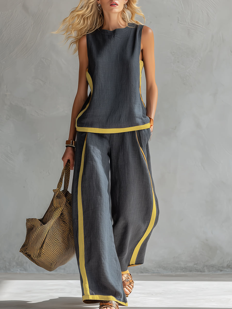 LEILA™ | CONJUNTO ELEGANTE DE LINO Y ALGODÓN