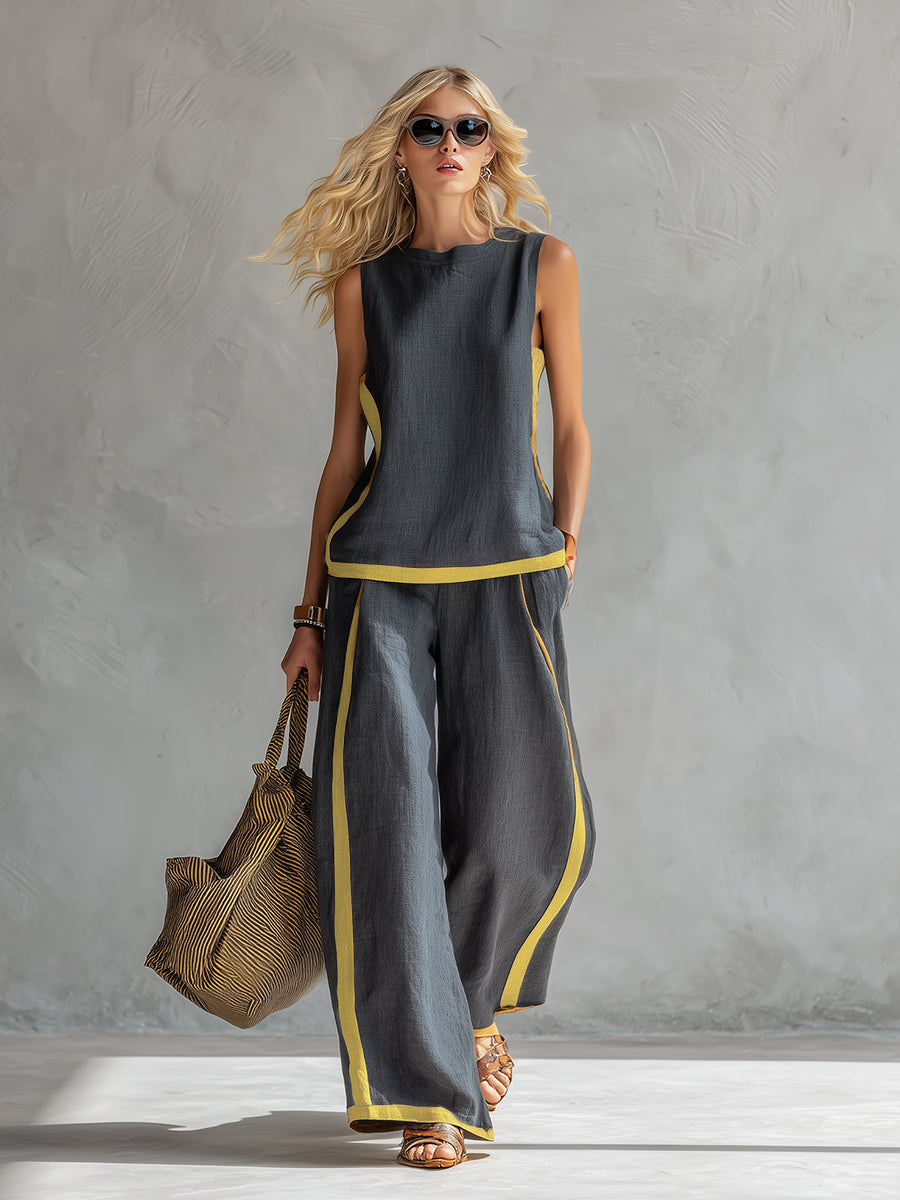 LEILA™ | CONJUNTO ELEGANTE DE LINO Y ALGODÓN