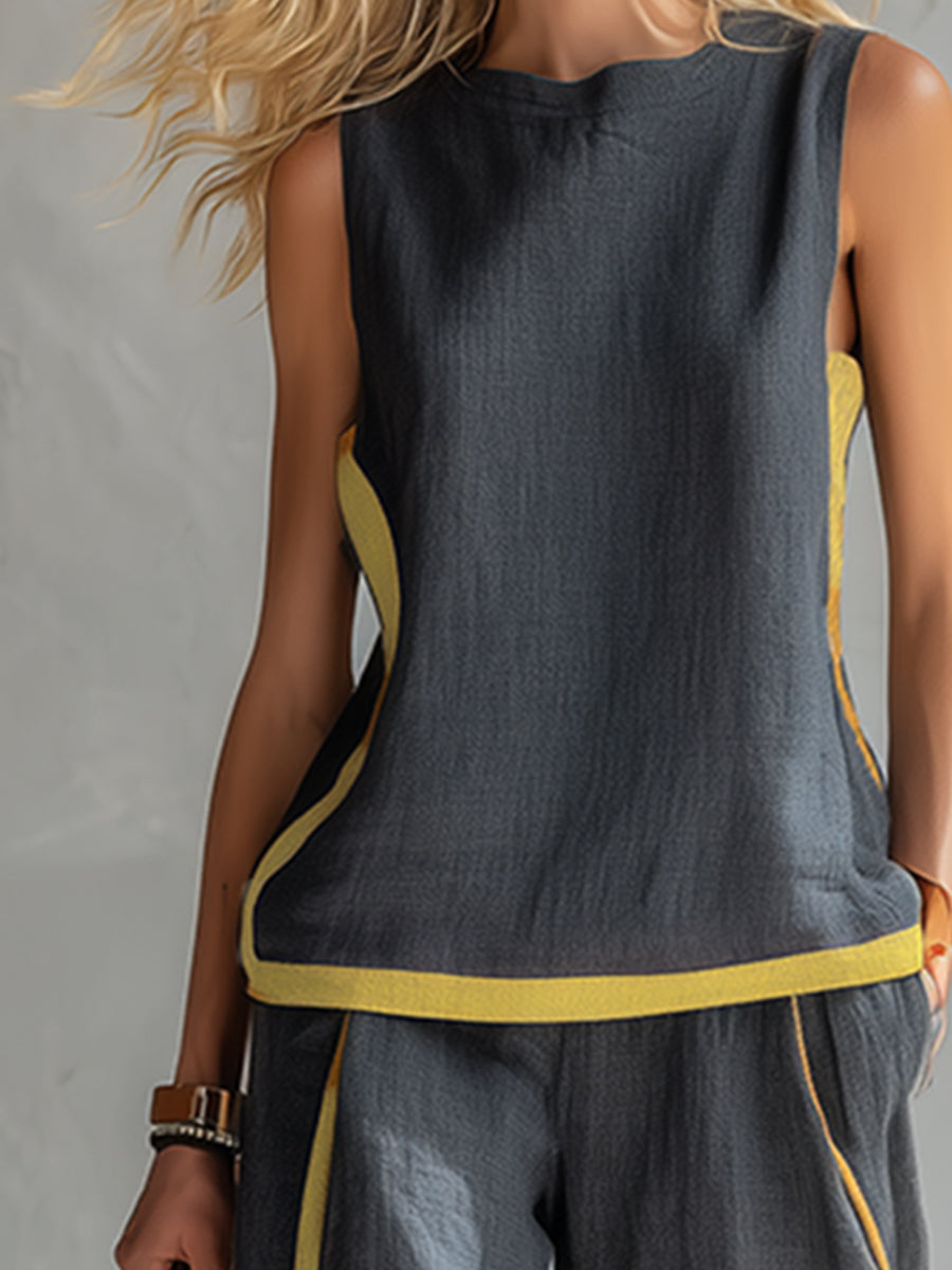 LEILA™ | CONJUNTO ELEGANTE DE LINO Y ALGODÓN