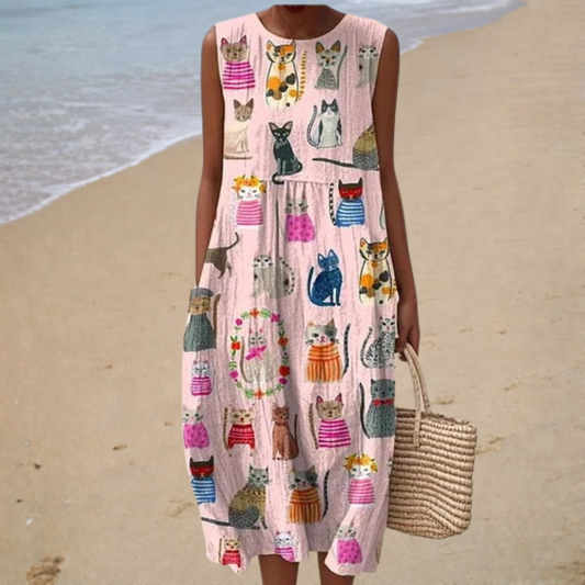 CHLOE™ | VESTIDO MIDI MIAU