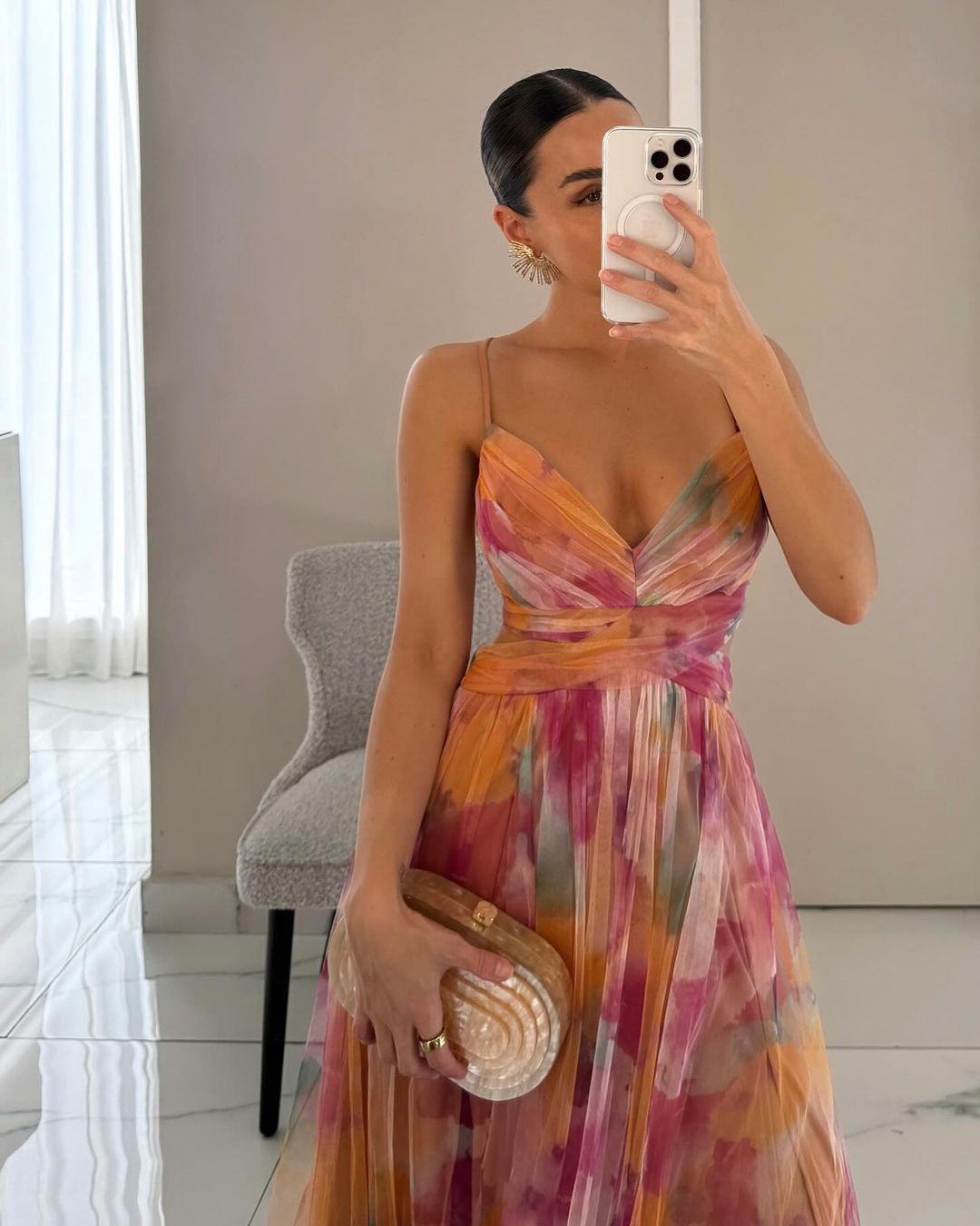 GISELLE™ | VESTIDO MAXI FLORAL ELEGANTE CON ESCOTE EN V
