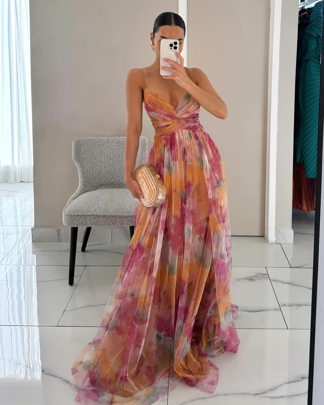 GISELLE™ | VESTIDO MAXI FLORAL ELEGANTE CON ESCOTE EN V