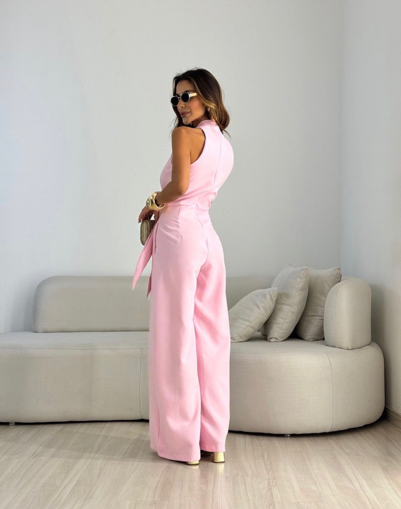 AMARA™ | MONO PALAZZO HALTER ELEGANTE PARA BODAS Y CELEBRACIONES