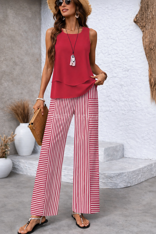 ROSAVIENNE | CONJUNTO RIVIERA A RAYAS