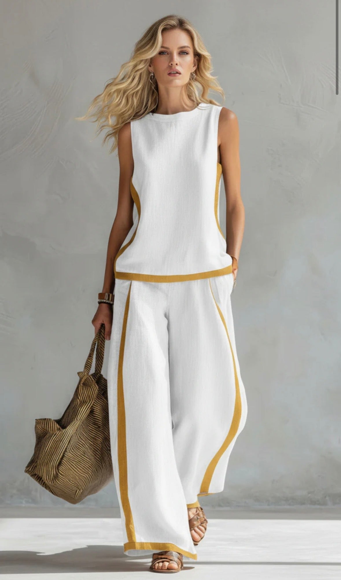 LEILA™ | CONJUNTO ELEGANTE DE LINO Y ALGODÓN