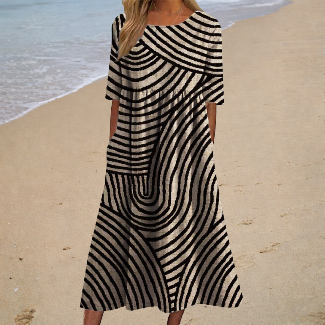 LUCIA™ | VESTIDO MIDI ROSÉ