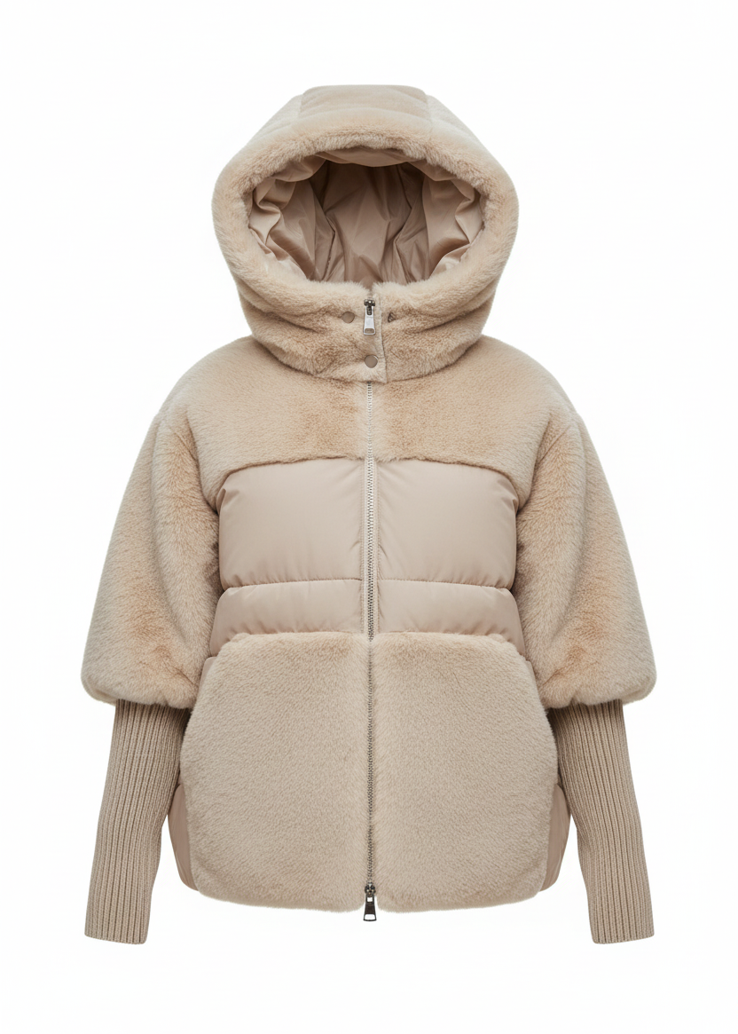 NÓRDICA | ABRIGO OVERSIZE CON CAPUCHA