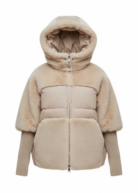NÓRDICA | ABRIGO OVERSIZE CON CAPUCHA
