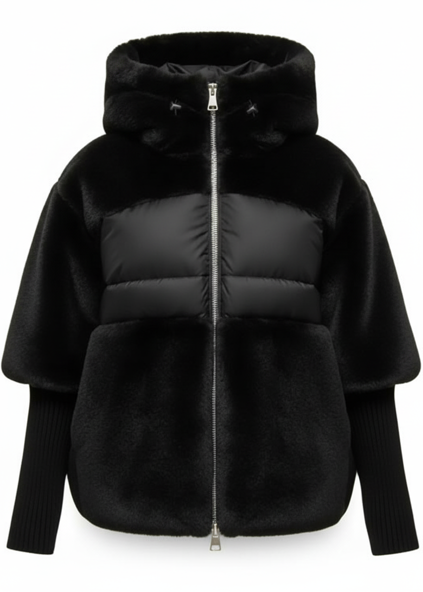 NÓRDICA | ABRIGO OVERSIZE CON CAPUCHA