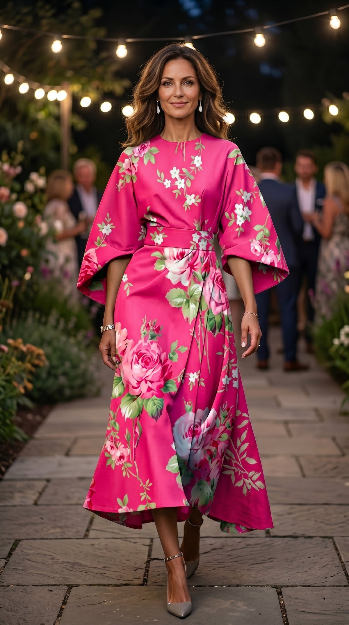 EDEN™ - VESTIDO FLORAL DE CINTURA ALTA