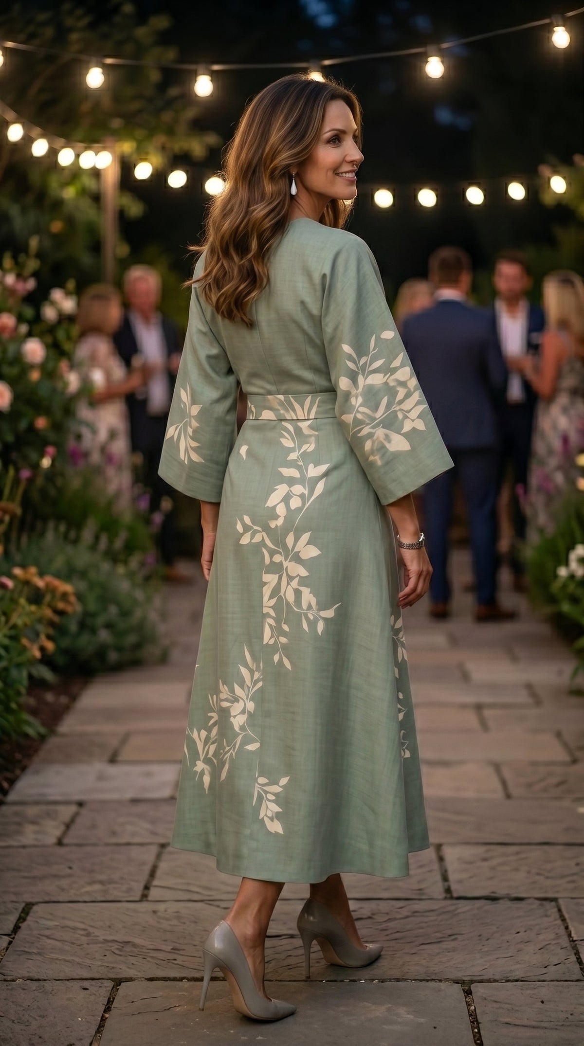 EDEN™ - VESTIDO FLORAL DE CINTURA ALTA