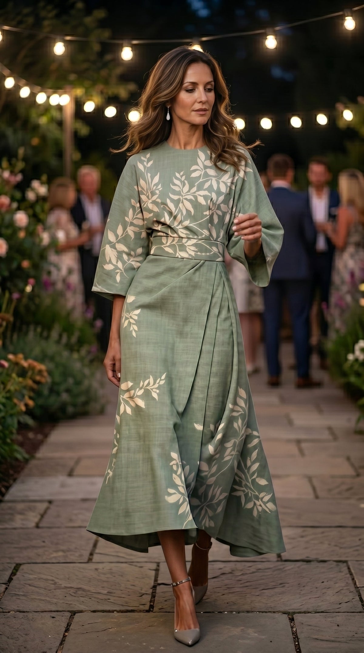 EDEN™ - VESTIDO FLORAL DE CINTURA ALTA