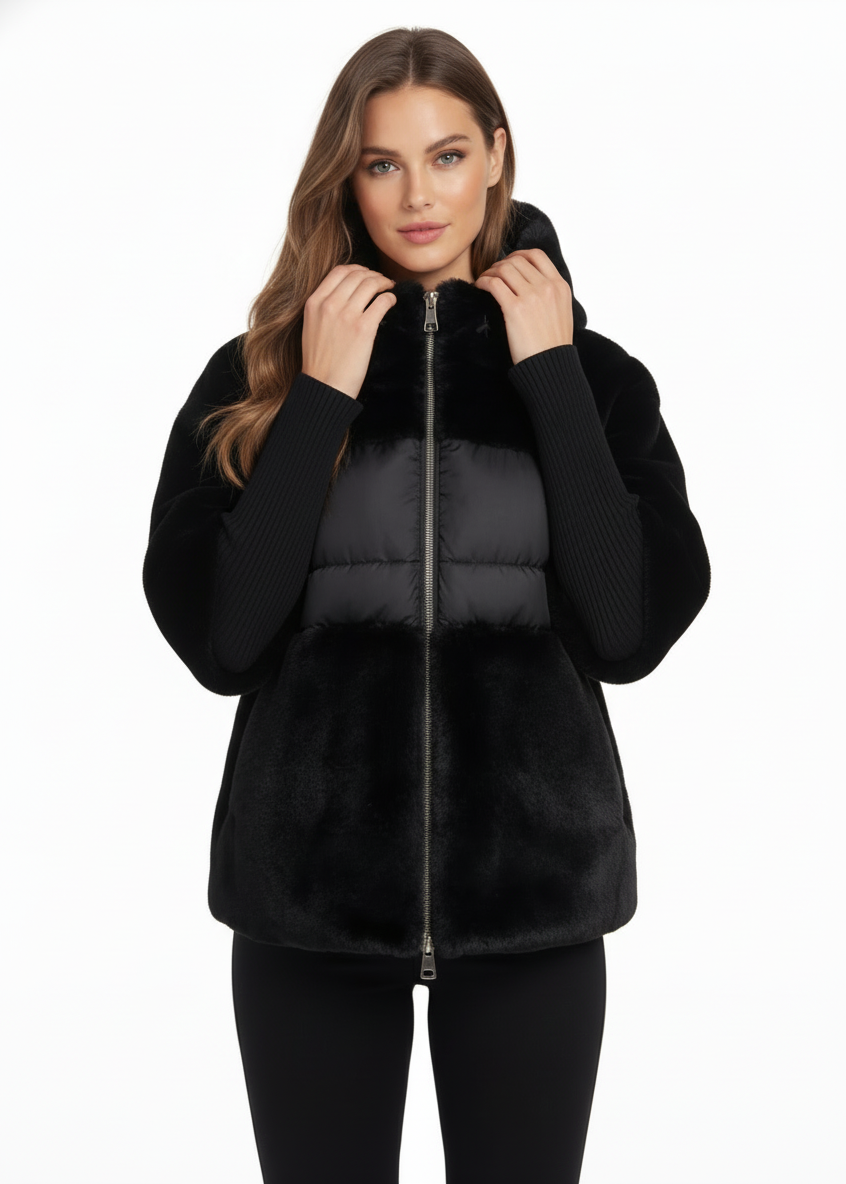 NÓRDICA | ABRIGO OVERSIZE CON CAPUCHA