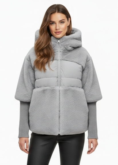 NÓRDICA | ABRIGO OVERSIZE CON CAPUCHA