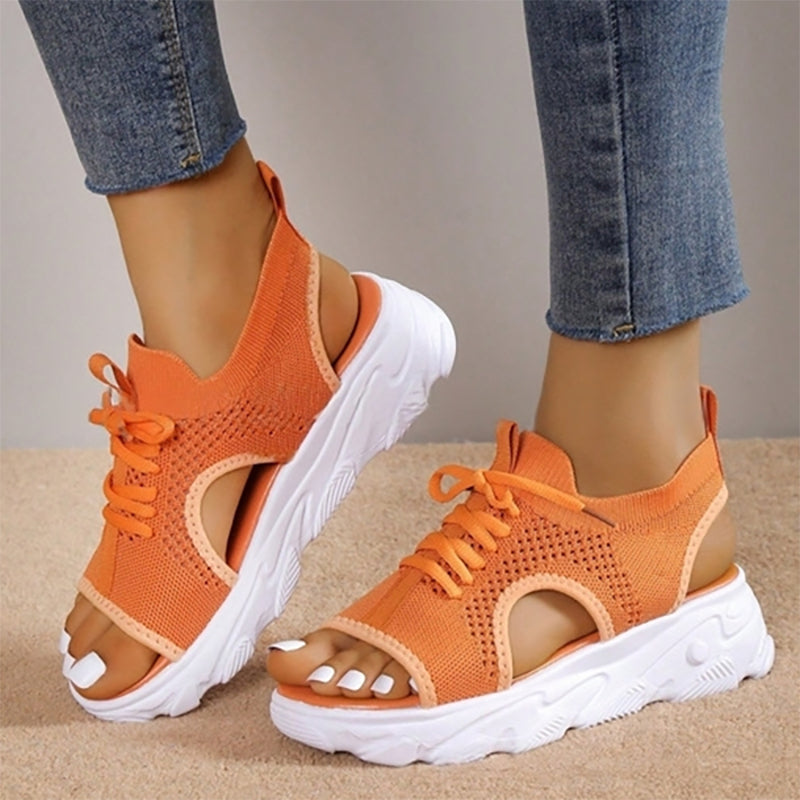 SANDALIAS CON PLATAFORMA TRANSPIRABLES