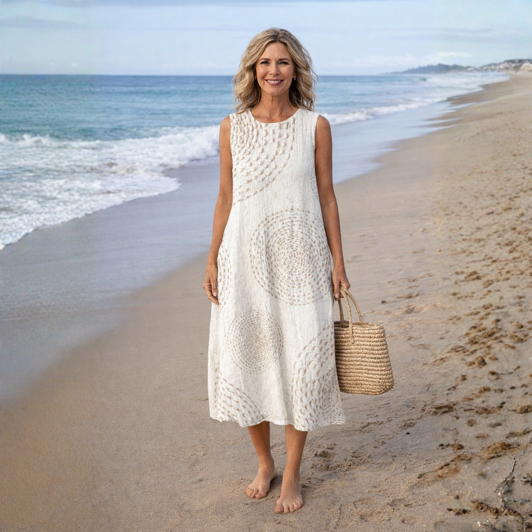 LUNA™ | VESTIDO MIDI PERLA