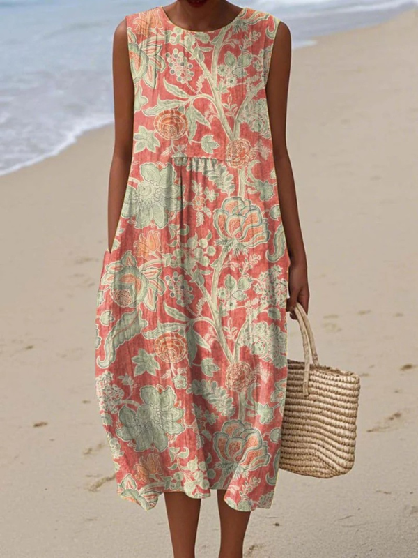 BETH™ | VESTIDO MIDI TERRACOTA