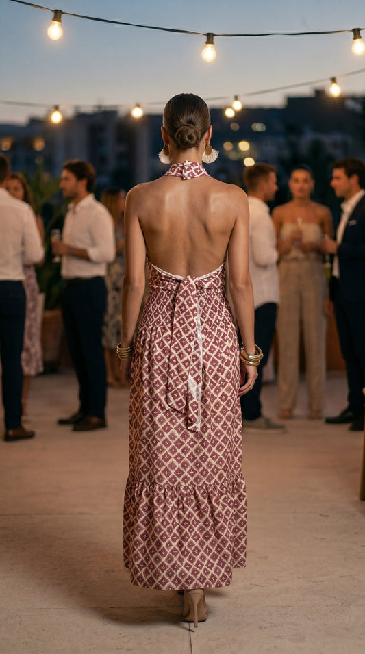 ELSA™ | CONJUNTO MAXI HALTER ESPALDA ABIERTA