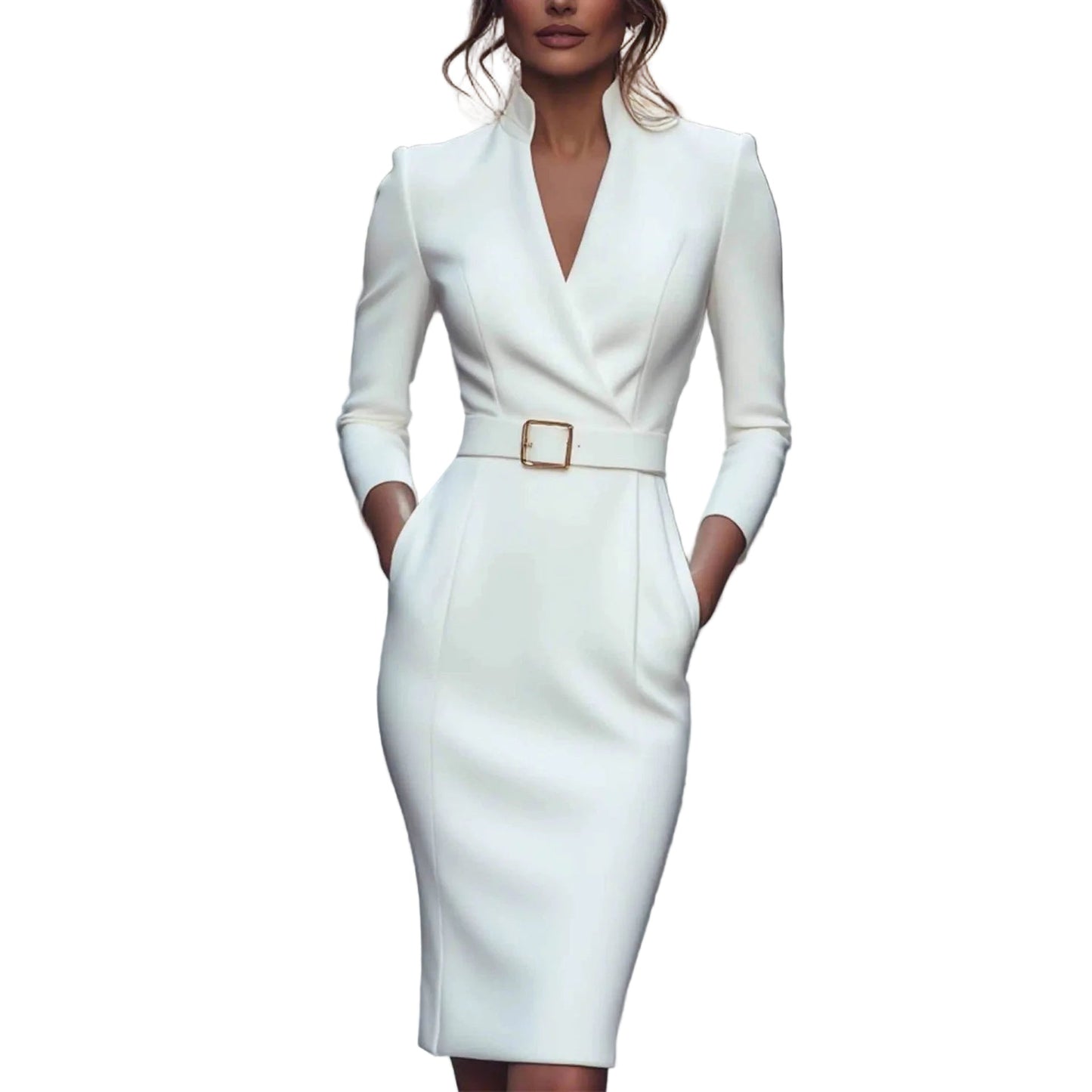 NOEMI | ELEGANTE VESTIDO CON CINTURÓN