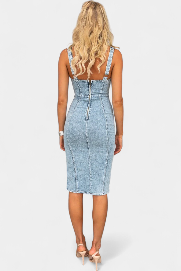 JANESSA™ | VESTIDO DENIM